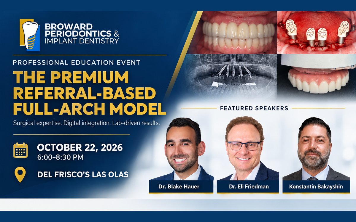 The Premium Referral-Based Full-Arch Model: A Free CE Event for Referring Dentists