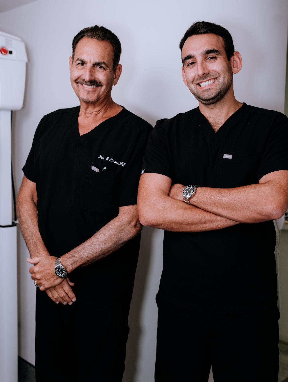 Dr. Lee Hauer and Dr. Blake Hauer, board-certified periodontists